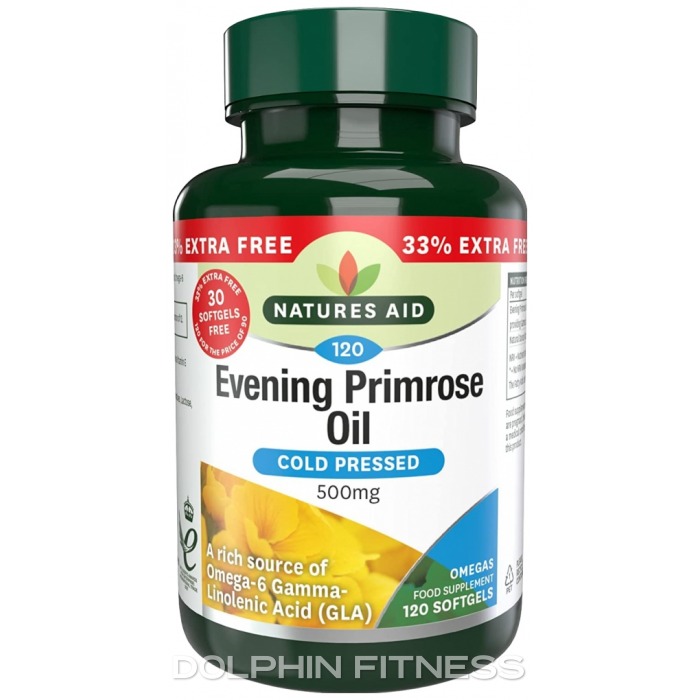 Natures Aid Evening Primrose Oil 500mg (33% Extra Free)