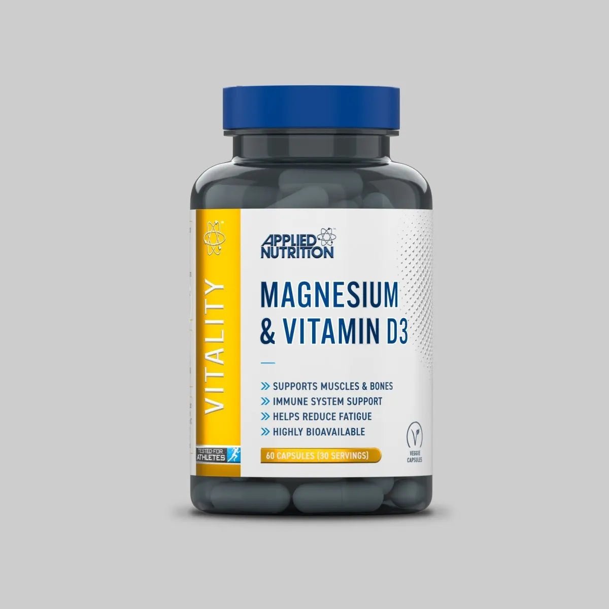 Magnesium & Vitamin D3 Capsules x 60 Caps