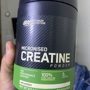 Container of Optimum Nutrition Creatine Powder Unflavored 317g