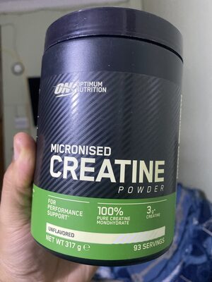 Container of Optimum Nutrition Creatine Powder Unflavored 317g