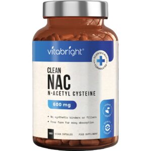 VitaBright NAC (N-Acetyl Cysteine) - 180 Capsules