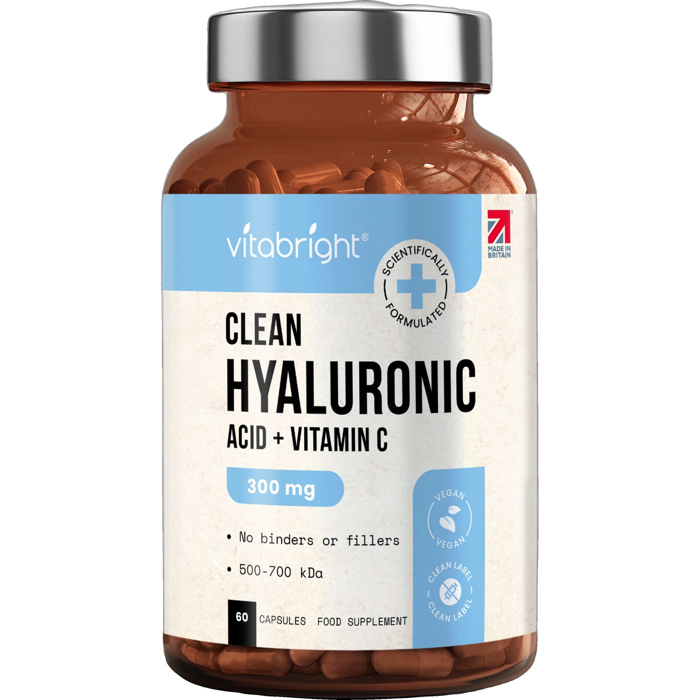 VitaBright Hyaluronic Acid Capsules - 300mg, 60 Capsules