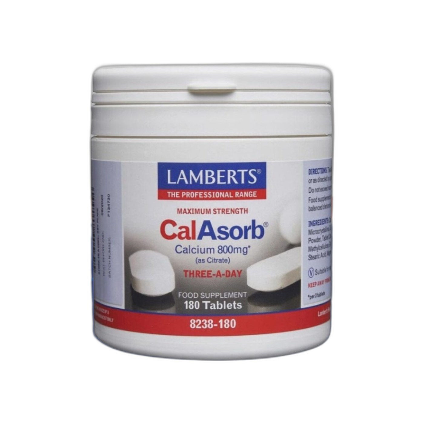 CalAsorb - Calcium 800mg 180 Tablets