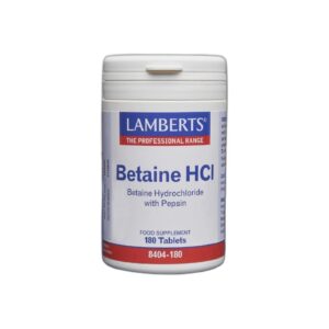 Betaine HCl 324mg/Pepsin 5mg 180 Tablets