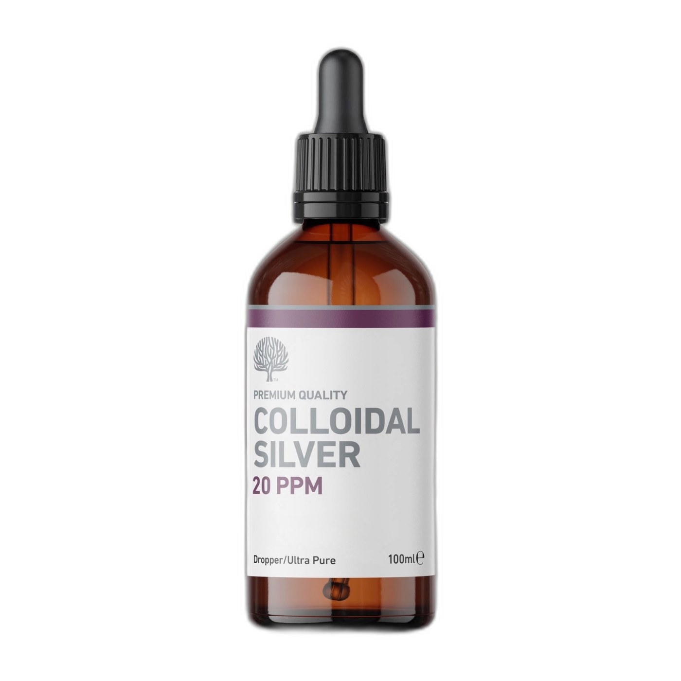 Colloidal Silver 20ppm Dropper - 100ml