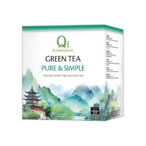 Qi Green Tea Pure & Simple, 80 Tea Bags