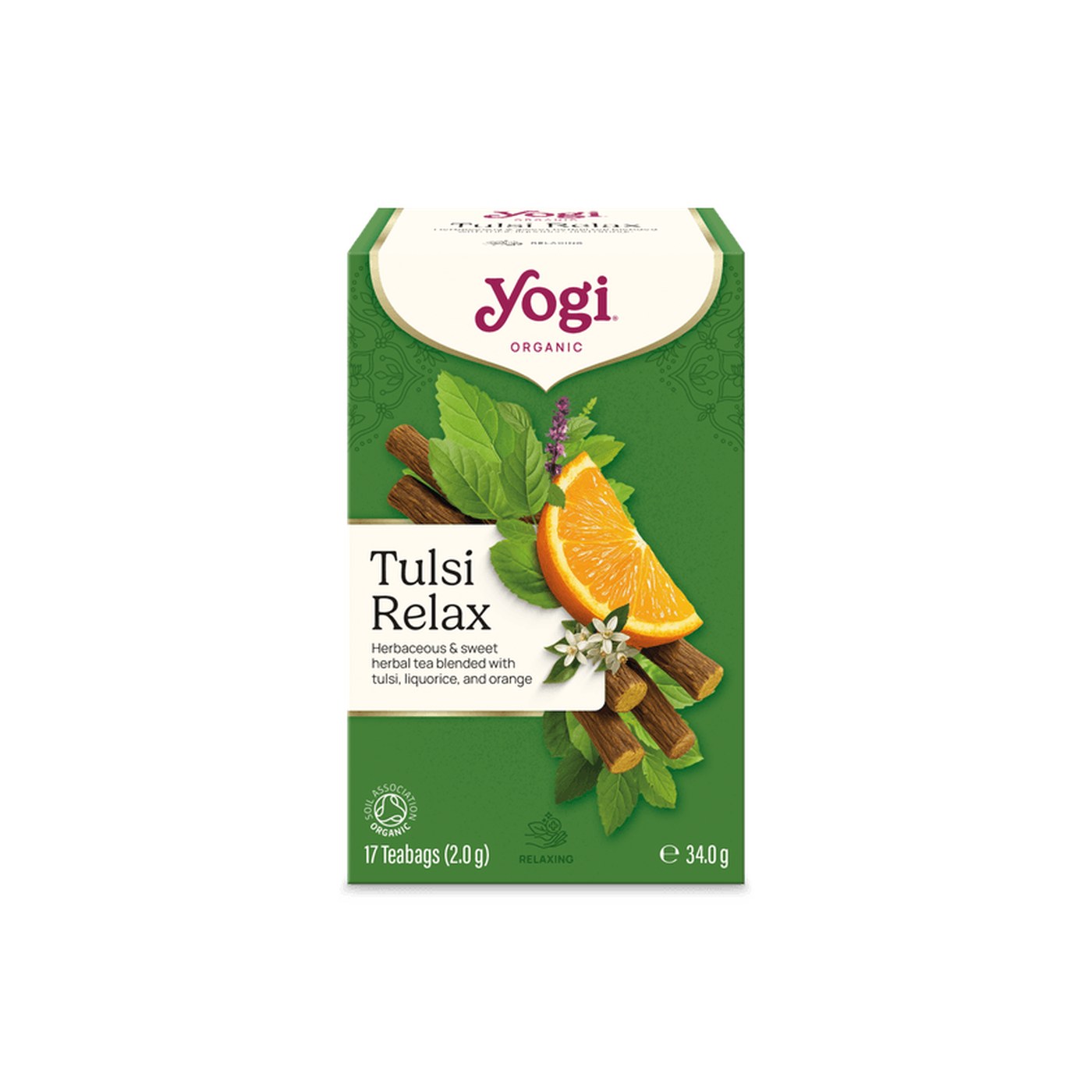 Yogi Tea Tulsi Relax Organic Herbal Tea, 17 Bags (34g)