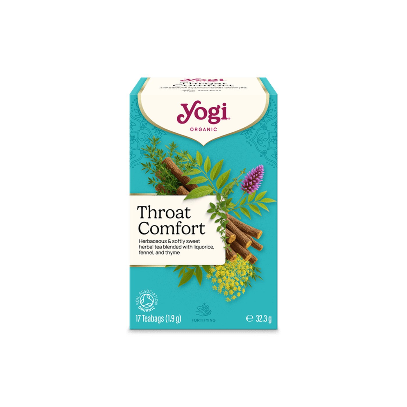 Yogi Tea Throat Comfort Organic Herbal Tea, 17 Bags (32.3g)