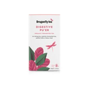 Dragonfly Tea Digestive Pu'er Organic Fermented Tea, 20 Bags
