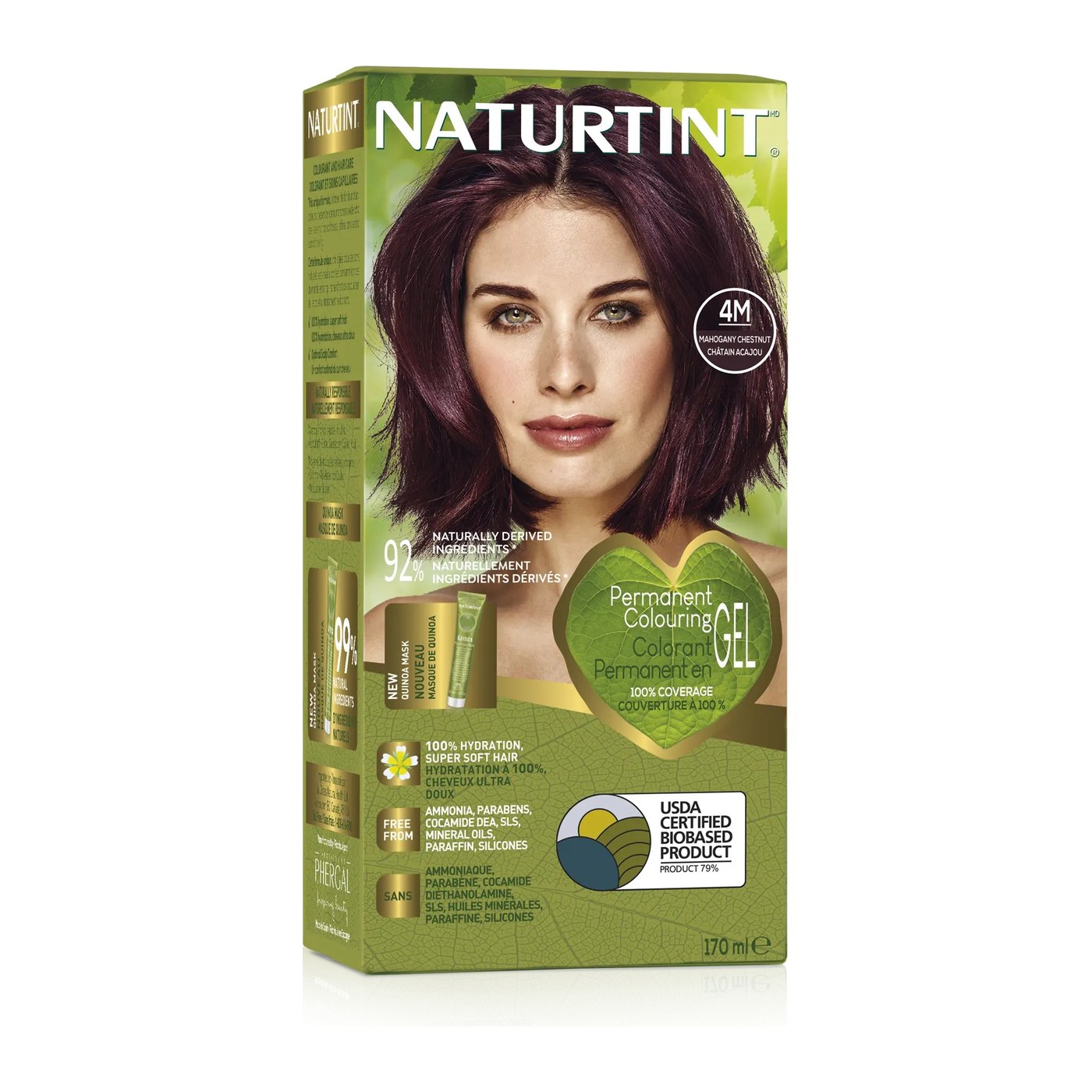 Naturtint Permanent Hair Colour Gel 4M Mahogany Chestnut 170ml