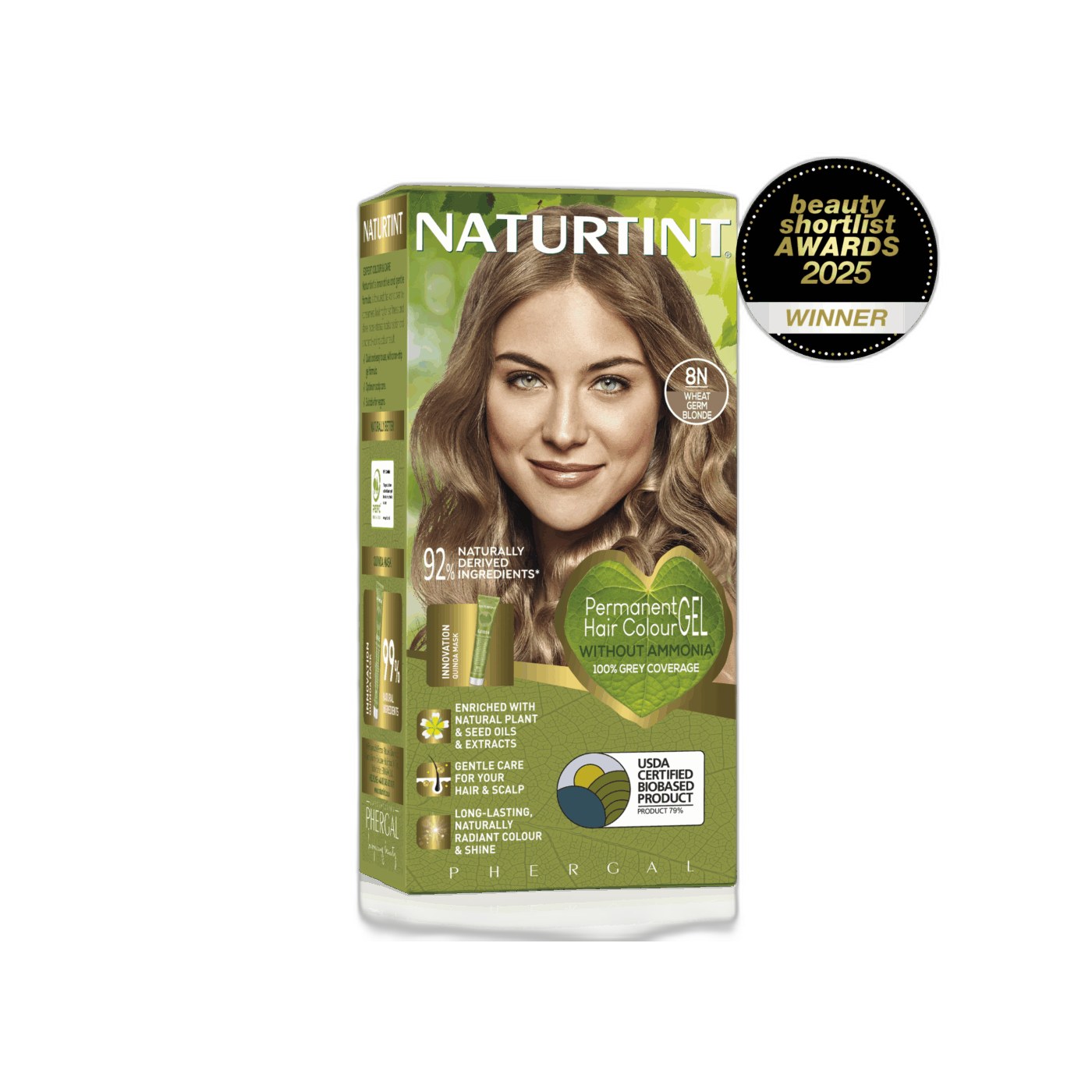Naturtint Permanent Hair Colour Gel 8N Wheat Germ Blonde 170ml