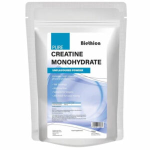 Biethica Pure Creatine Monohydrate Unflavoured Powder, 500g