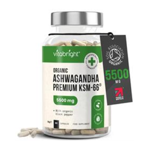 Org KSM-66 Ashwagandha 5500mg - Organic KSM-66 Ashwagandha 90 capsule
