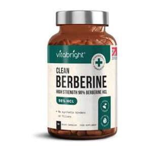 VitaBright High Strength 98% Berberine HCL Capsules - 90 Capsules - High Strength 98% Berberine 90 capsule